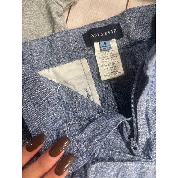 Andy & Evan Chambray Pants Sz 5 - Picture 4 of 6